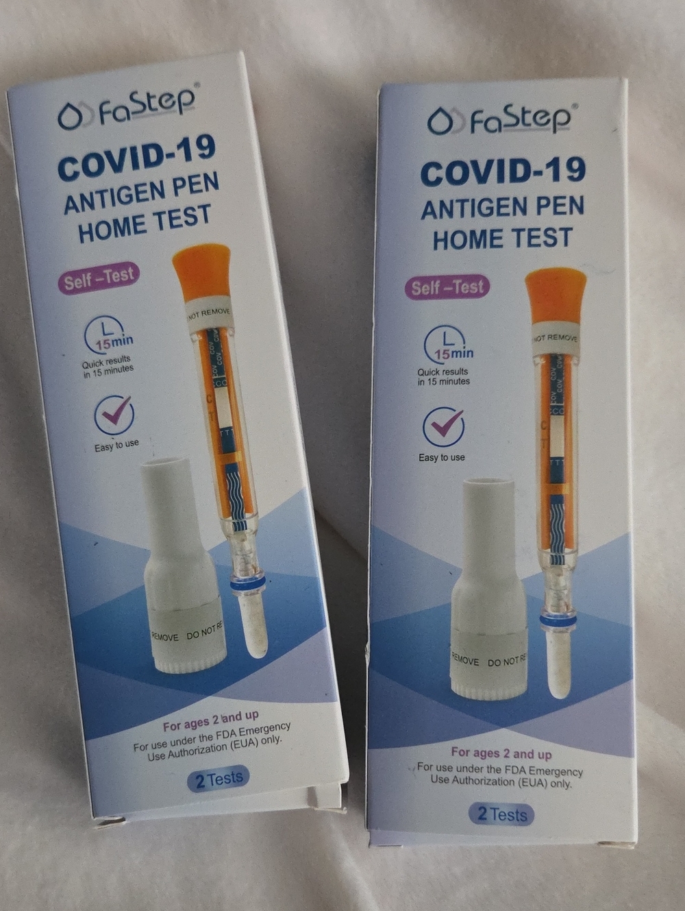 FaStep COVID-19 Antigen Pen Home Test - Orange/White
